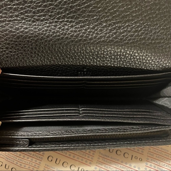 NEW Authentic RARE Gucci Marmont Large/Long Continental Leather Wallet - Picture 6 of 16